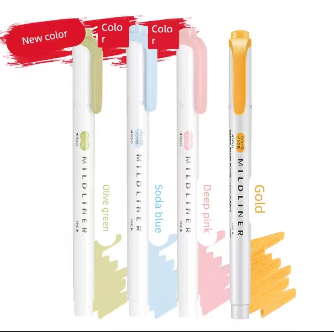 Zebra Mildliner Double-Sided Highlighter Bundles | Soft Pastel Multi-Color Sets