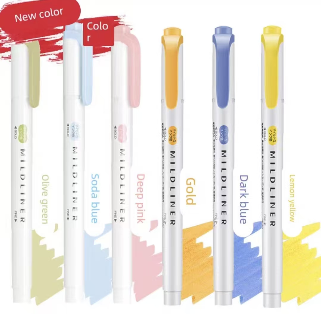 Zebra Mildliner Double-Sided Highlighter Bundles | Soft Pastel Multi-Color Sets - Image 3